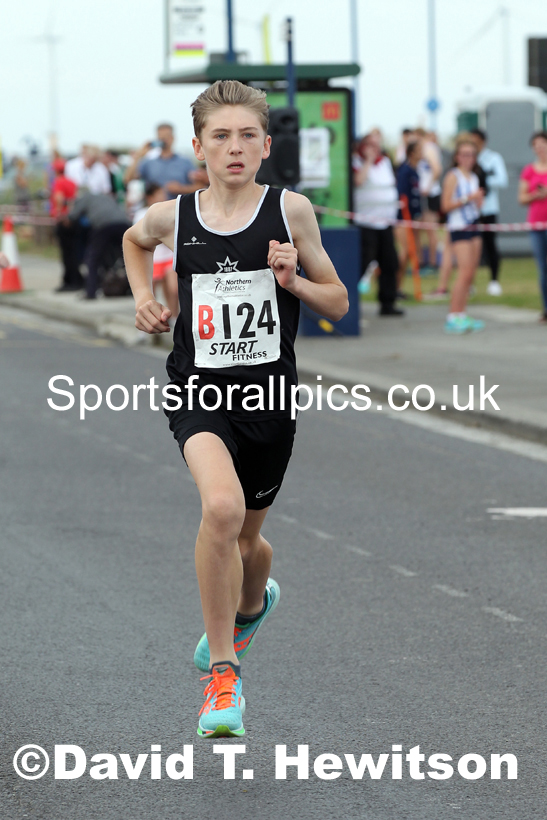 Mens under-17s 2021 Northern 6 and 4 Stage and Young Athletes Road Relays, Redcar. Photo: David T. Hewitson/Sports for All Pics